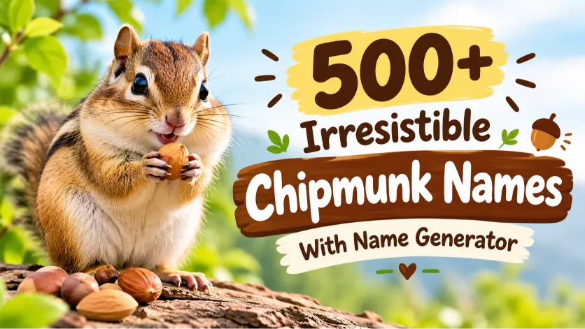chipmunk names with name generator