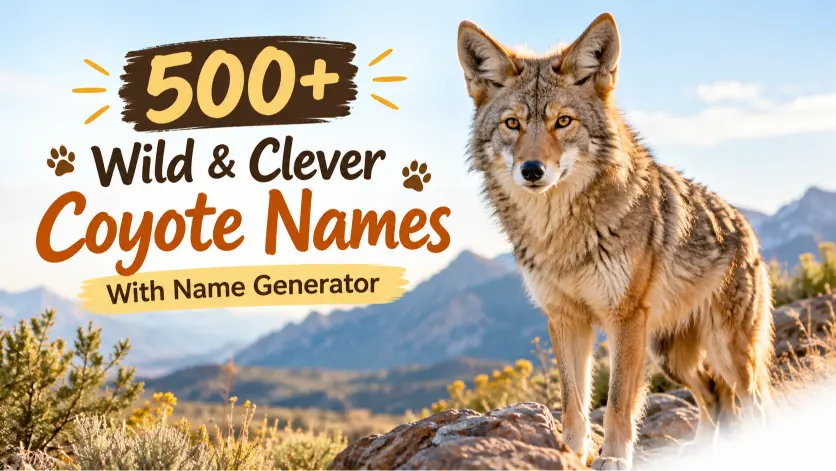 coyote names with name generator