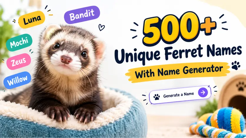 ferret names with name generator