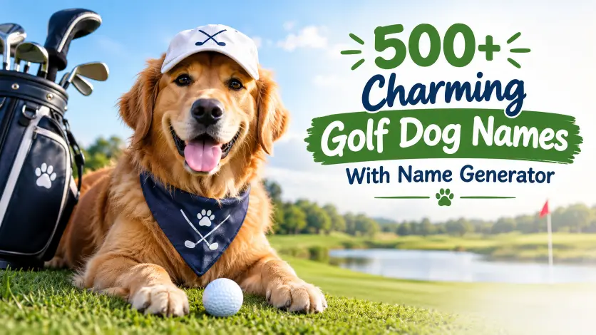 golf dog names with name generator