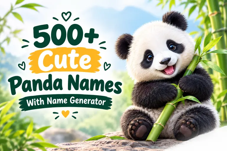 Panda Names with name generator