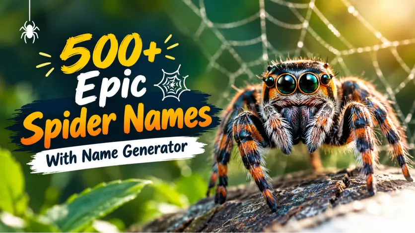 Spiders Names with names generator