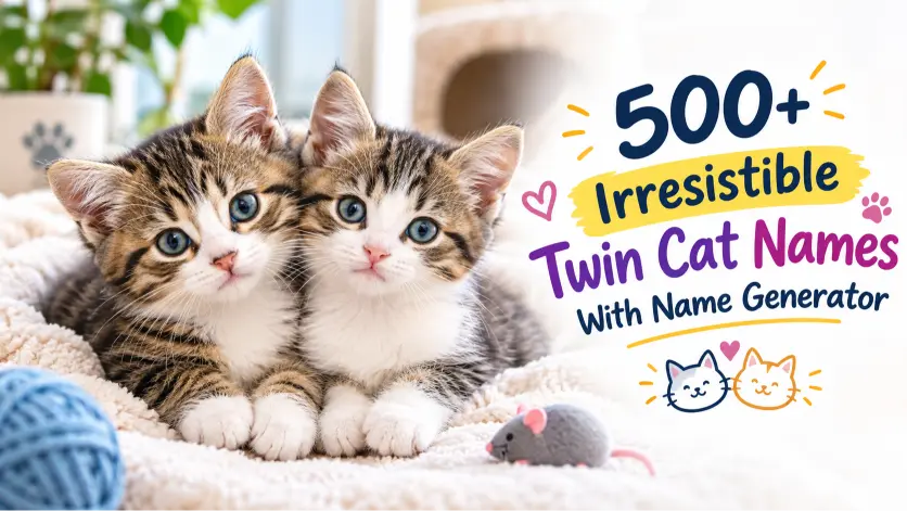twin cat names with name generator