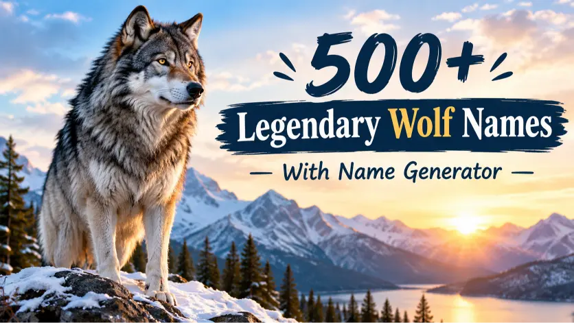 wolf names with name generator