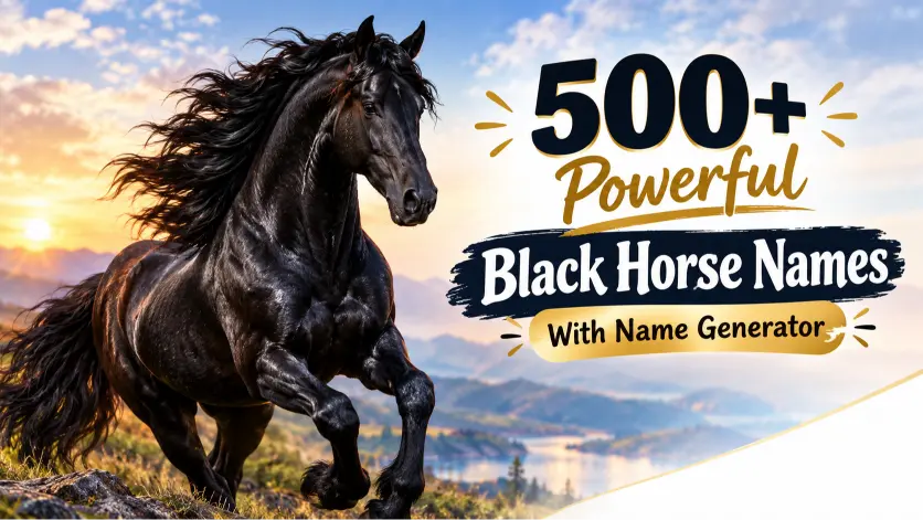 black horse names with name generator