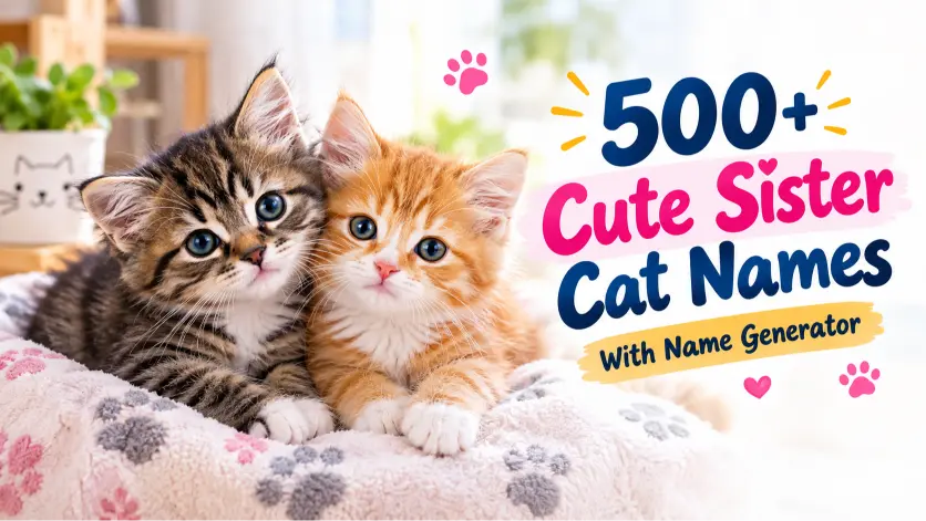 sister cat names with name generator